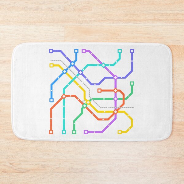 Item preview, Tyne And Wear Metro Map designed and sold by OneDayCollected.