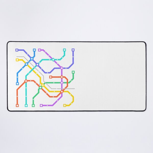 Item preview, Tyne And Wear Metro Map designed and sold by OneDayCollected.