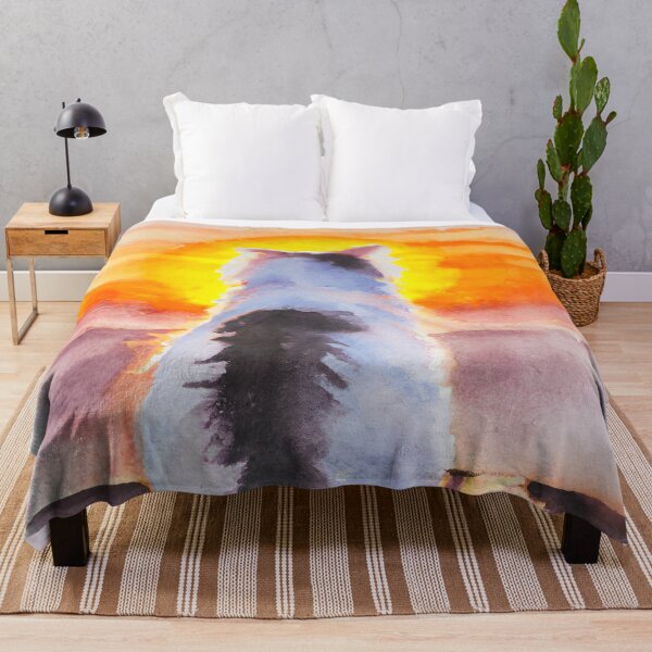 Item preview, Lone Cat Looking At Sunset designed and sold by AyfuDesigns.