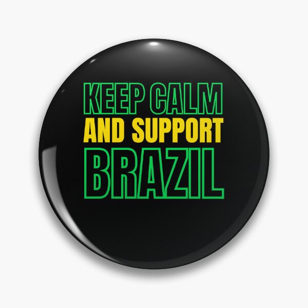 Artikelvorschau, Bleib ruhig und unterstütze Brasilien || Brasilien Fan-Design entworfen und verkauft von ExpertSayeed.