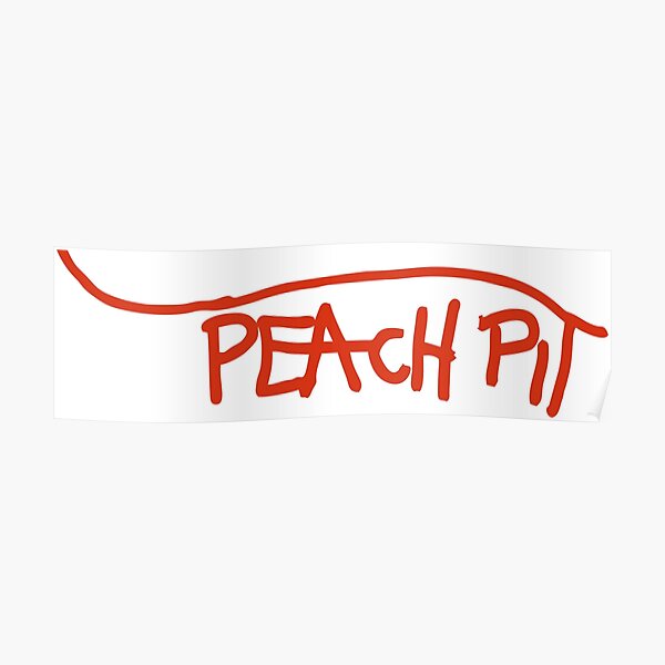 "PEACH PIT BAND" Poster for Sale by GraceScham Redbubble