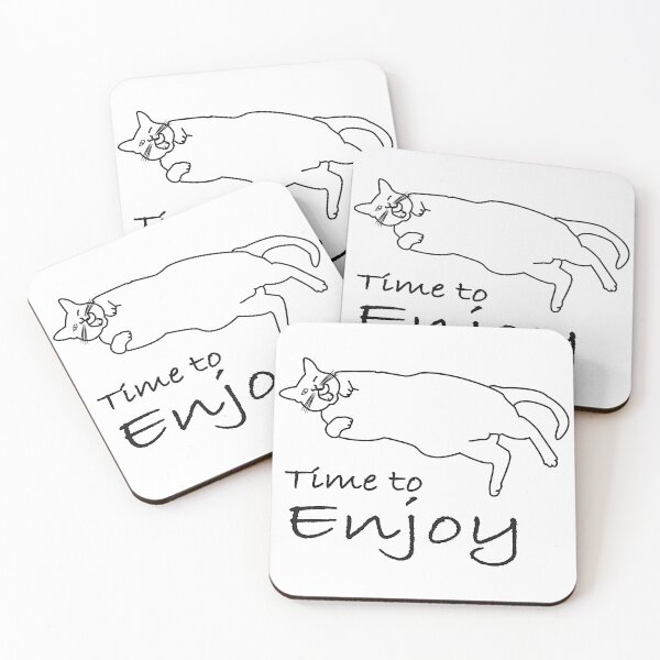 Item preview, Cat - Time to Enjoy designed and sold by SenaBektas.