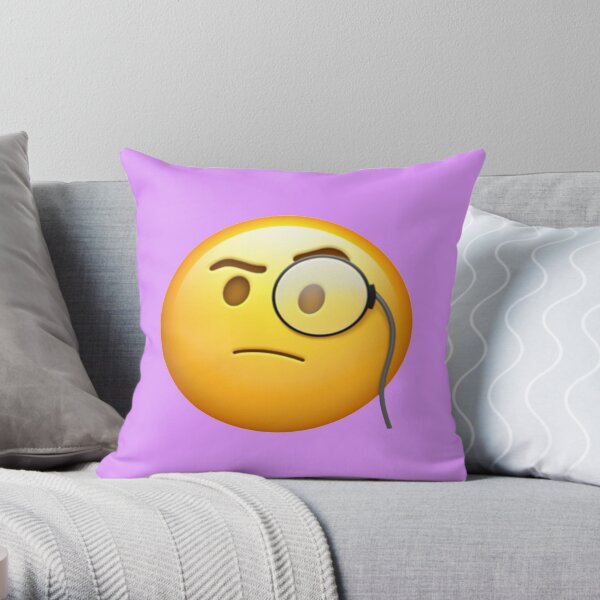 Monocle Emoji Cojín