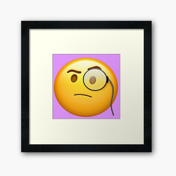 Facebook Angry Face Emoji Framed Art Print By Jridge98 Redbubble