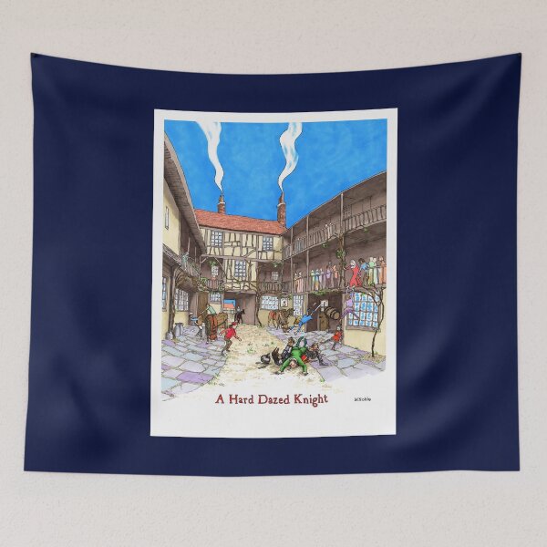 Item preview, Un caballero duro y aturdido - Póster de humor medieval designed and sold by MNoblestudio.
