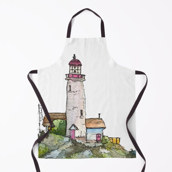 Item preview, Lighthouse hand drawn sketch a watercolor picture designed and sold by Yana Mustafina | Boho Soulful Designs.