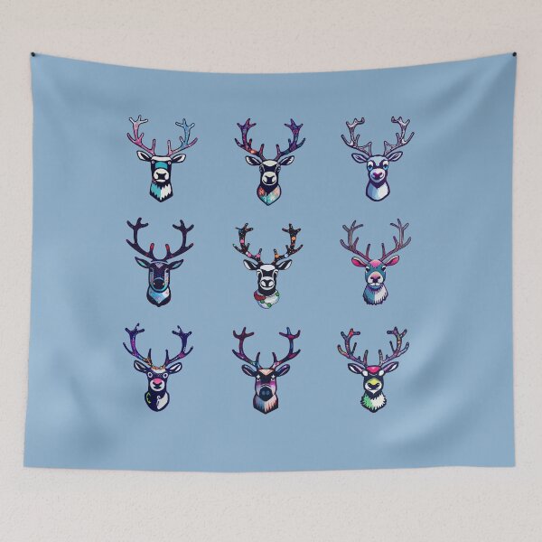 Item preview, Beautiful composition of Christmas reindeers designed and sold by Nisyo.