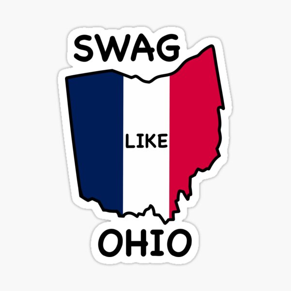 "Swag Like Ohio Funny Meme! Toytaku Prints" Sticker for Sale by