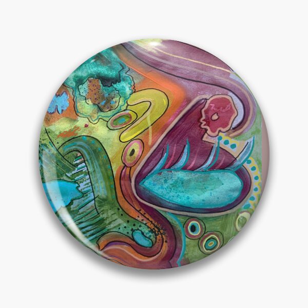 Item preview, multicolored bohemian psychedelic pattern andromorph designed and sold by carole legeron.
