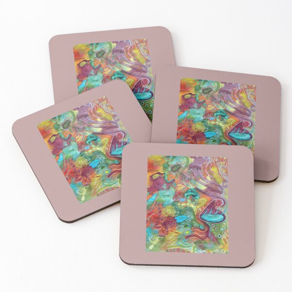 Item preview, multicolored bohemian psychedelic pattern andromorph designed and sold by carole legeron.