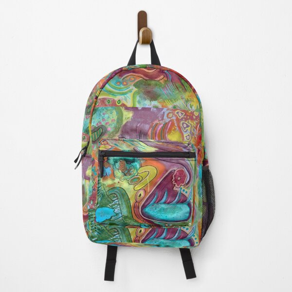 Item preview, multicolored bohemian psychedelic pattern andromorph designed and sold by carole legeron.