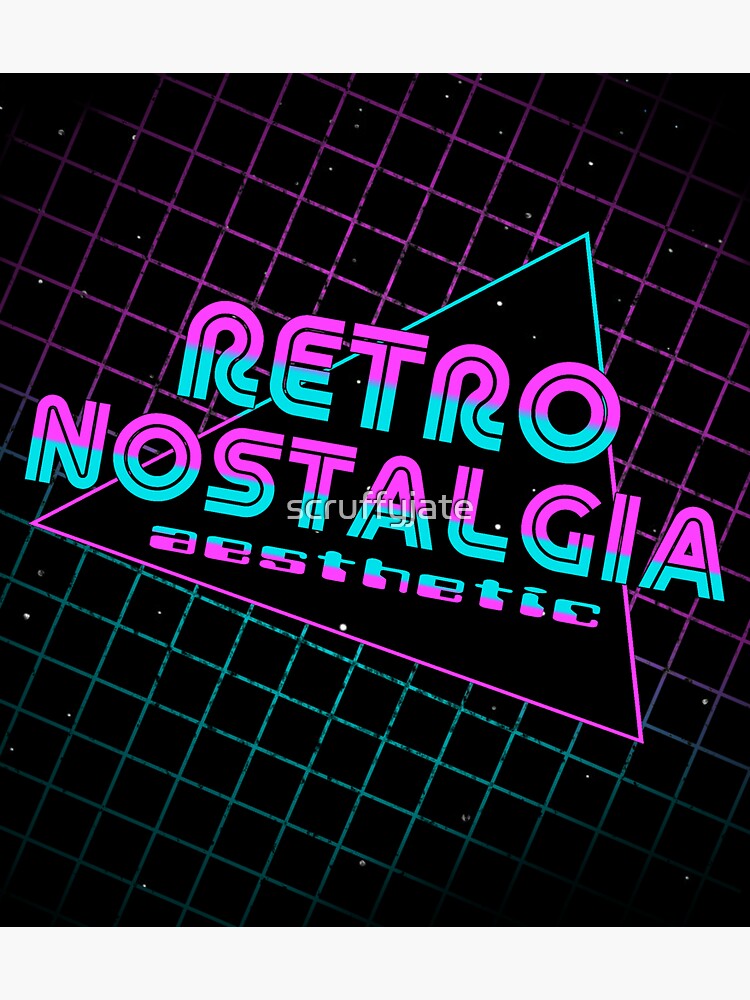 "Retro Nostalgia Aesthetic" Sticker for Sale by scruffyjate | Redbubble