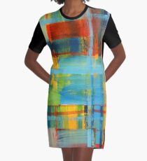 Morning Plaid Graphic T-Shirt Dress