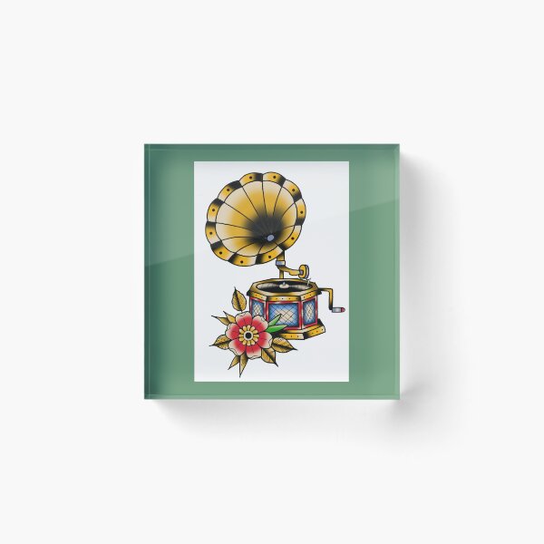 Item preview, Fkj tattoo flash gramophone  designed and sold by ReganPacocha.