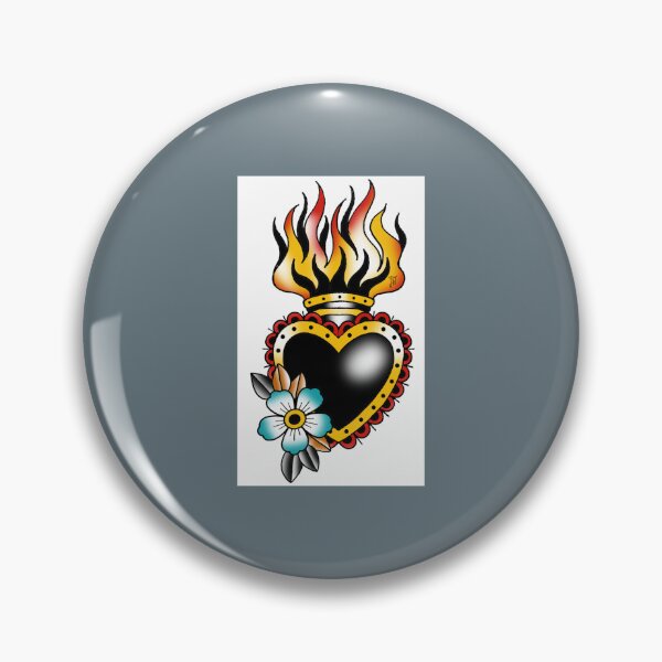 Item preview, Fkj tattoo flash heart  designed and sold by ReganPacocha.
