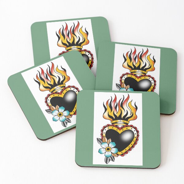 Item preview, Fkj tattoo flash heart  designed and sold by ReganPacocha.