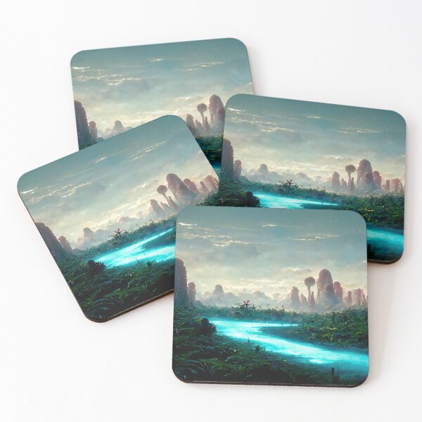 Item preview, The Blue Water of Life Scenery - spiritual art spiritual artwork spirituality wellness well-being designed and sold by LvSoulCreations.