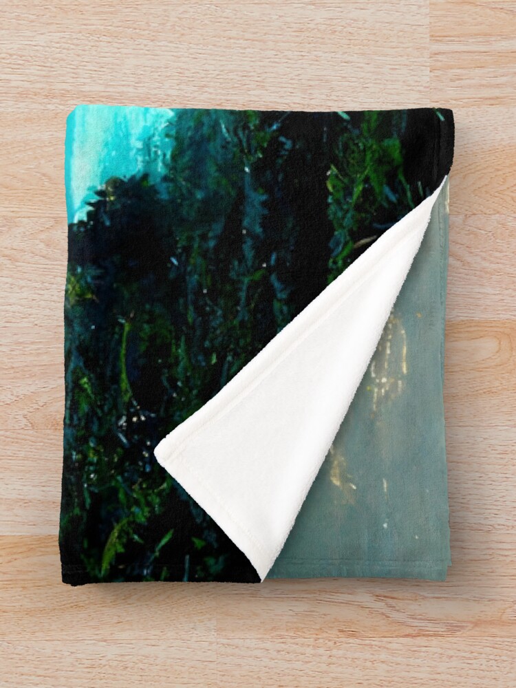 Alternate view of The Blue Water of Life Scenery - spiritual art spiritual artwork spirituality wellness well-being Throw Blanket
