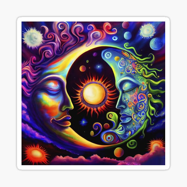 Mystical Moon and Sun #2 Sticker