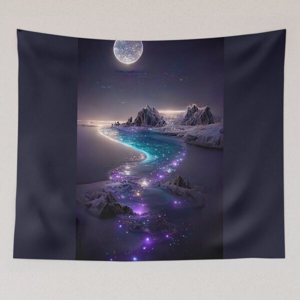 Item preview,  night glow at north pole under moonshine designed and sold by Sub-AIRTist.