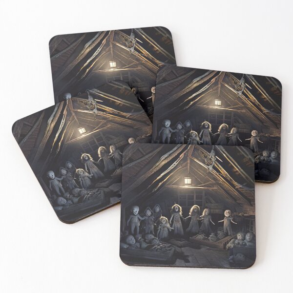Item preview, Haunted attic with possessed creepy dolls designed and sold by RK - Shop.