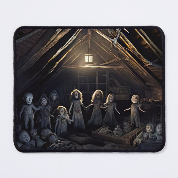 Item preview, Haunted attic with possessed creepy dolls designed and sold by RK - Shop.