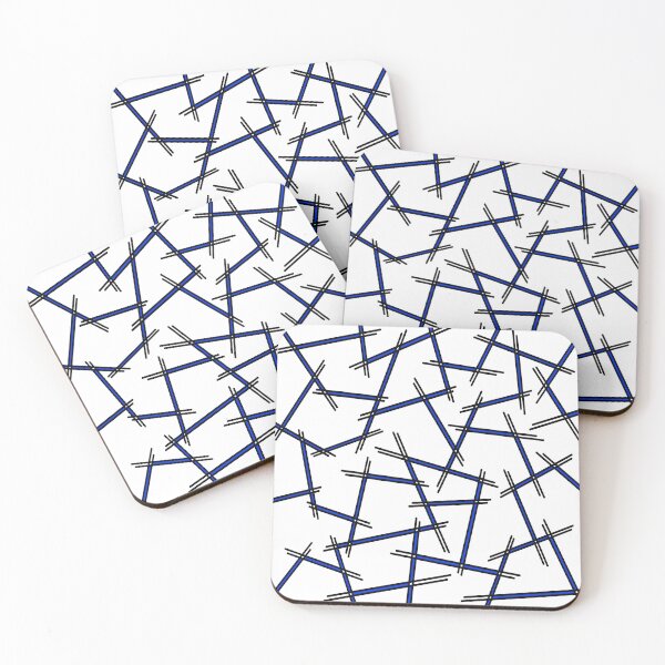 Item preview, Abstract geometric pattern - blue. designed and sold by K.S ART.