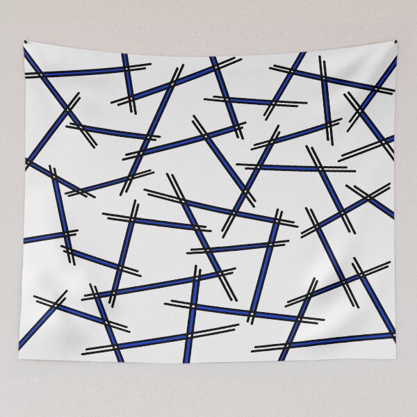 Item preview, Abstract geometric pattern - blue. designed and sold by K.S ART.