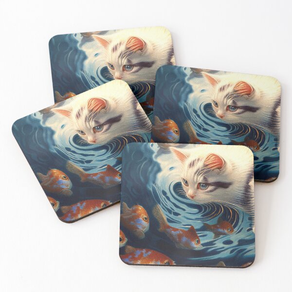 Item preview, Cat Likes to Paly with Fish designed and sold by factory88.