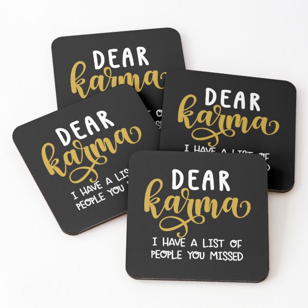 Item preview, Dear Karma... - Sarcastic Saying - Funny Gifts for Birthday or Christmas designed and sold by FanityPrints.