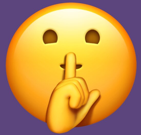 "Shhh Emoji" Poster von stertube | Redbubble