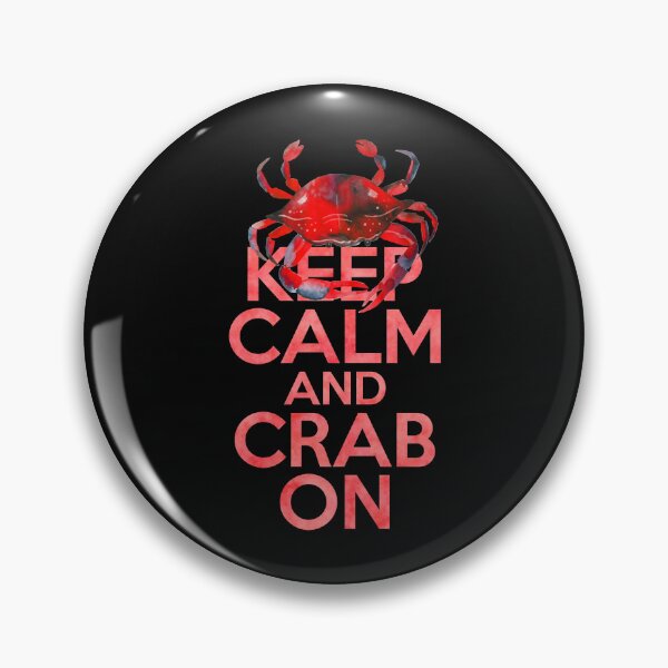 Item preview, Gardez le calme et le crabe sur classique designed and sold by FISHFIT.