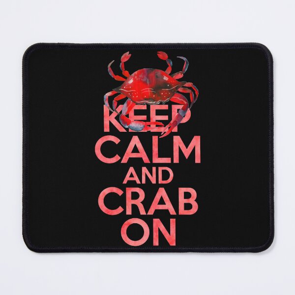Item preview, Gardez le calme et le crabe sur classique designed and sold by FISHFIT.