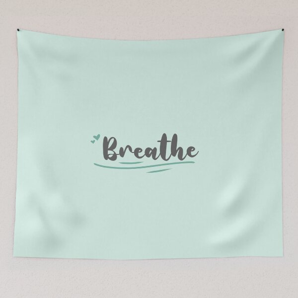 Item preview, Breathe - curly font designed and sold by Hannah McIntyre.