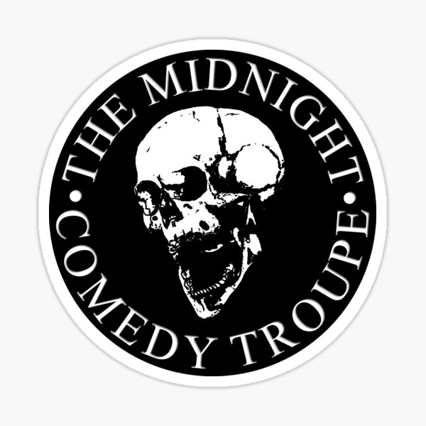 The Midnight Logo Sticker For Sale By Midnightcomedy Redbubble