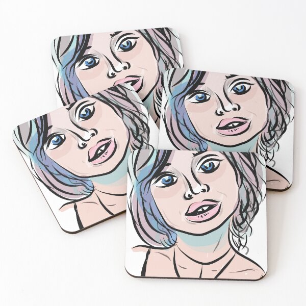 Item preview, lady cartoon face t-shirt  | women t-shirt  designed and sold by KARTICK DUTTA.