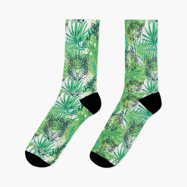 Item preview, Green Tropical Tiger Pattern designed and sold by RepublicOfFire.