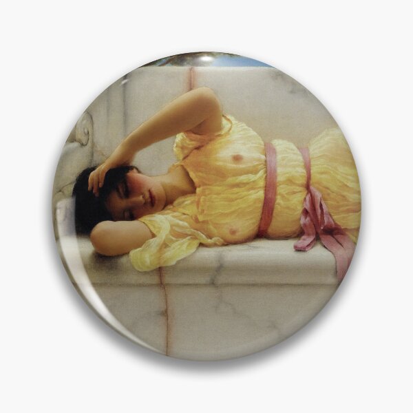 Item preview, Girl in Yellow Drapery by John William Godward Remastered Xzendor7 Classical Art Old Masters Reproductions designed and sold by Xzendor7 Digital Art Creations.