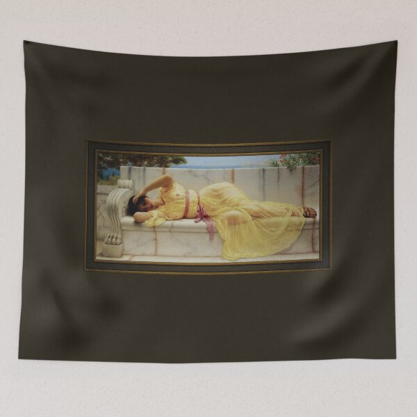 Item preview, Girl in Yellow Drapery by John William Godward Remastered Xzendor7 Classical Art Old Masters Reproductions designed and sold by Xzendor7 Digital Art Creations.