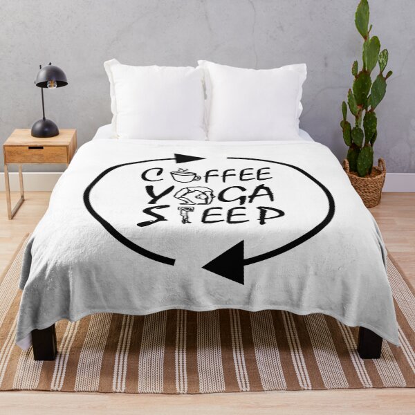 Item preview, Coffee Yoga Sleep Repeat design designed and sold by CheymaBou.