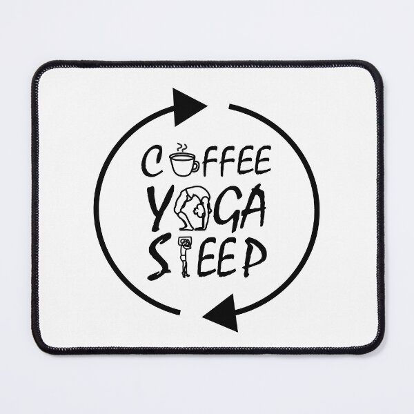Item preview, Coffee Yoga Sleep Repeat design designed and sold by CheymaBou.