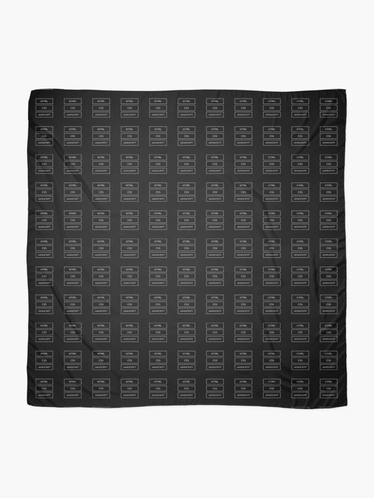 Thumbnail 2 of 3, Scarf, HTML, CSS & JavaScript Developer designed and sold by developer-gifts.