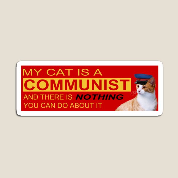 Mi gato es comunista Imán
