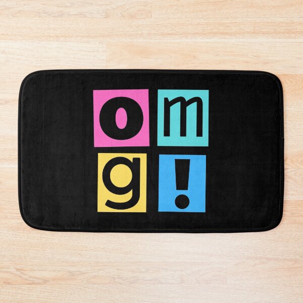 Item preview, OMG - Colorful Text Typography designed and sold by humnoo.