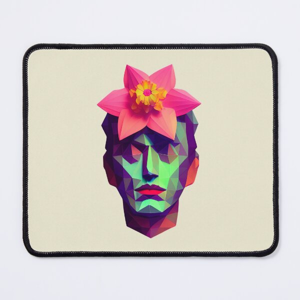 Item preview, Flowerhead Green Face designed and sold by PolygonXYZ.