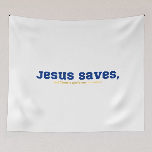 Item preview, Jesus Saves, Comrie Miracles! designed and sold by BradburyWorx.
