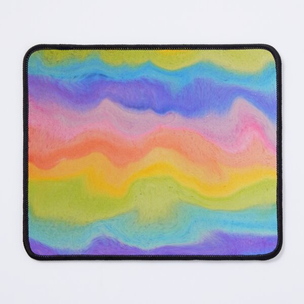 Item preview, rainbow abstract art or rainbow melt / rainbow paint splurge designed and sold by MagentaRose.