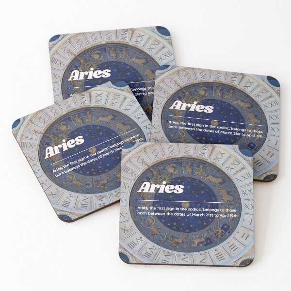 Item preview, Aries Zodiac Roman Numeral Print  designed and sold by Femme Pastel Collective.