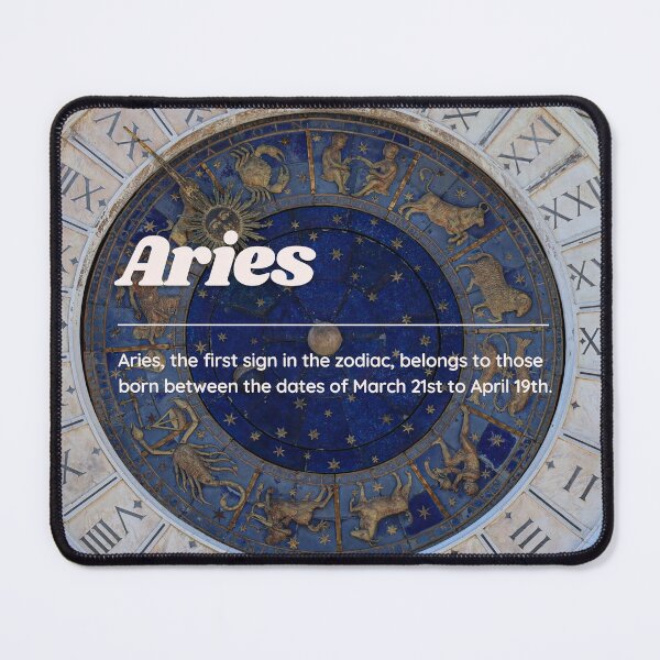 Item preview, Aries Zodiac Roman Numeral Print designed and sold by Femme Pastel Collective.