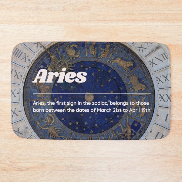 Item preview, Aries Zodiac Roman Numeral Print  designed and sold by Femme Pastel Collective.
